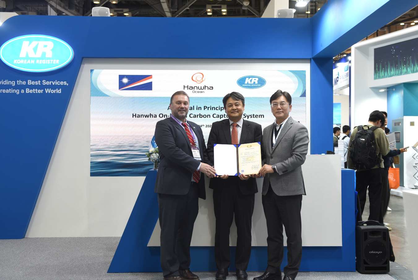 KR awards AiP to Hanwha Ocean’s Onboard CO2 Capture System